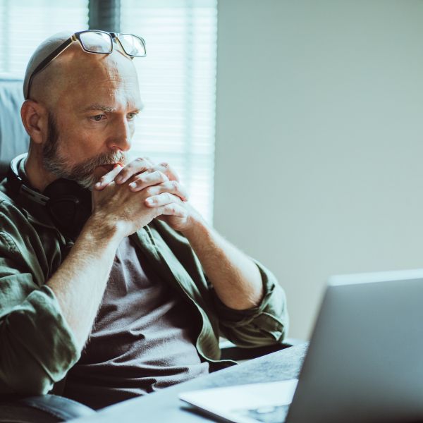 man on laptop