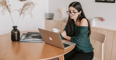 woman at computer