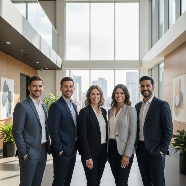 Team of business people