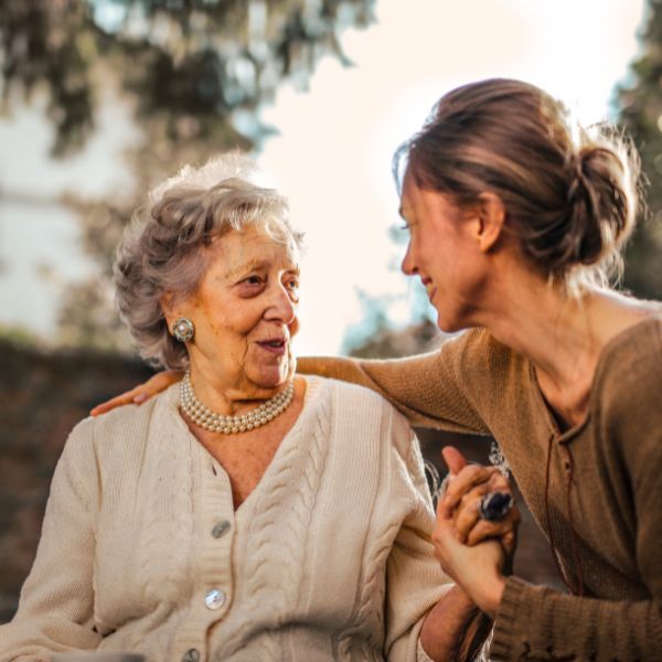 older women talking