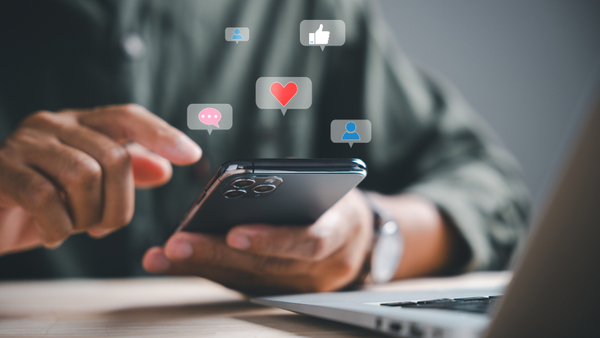 image of someone using a phone