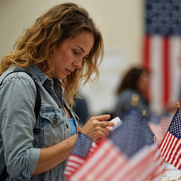 image of woman voter