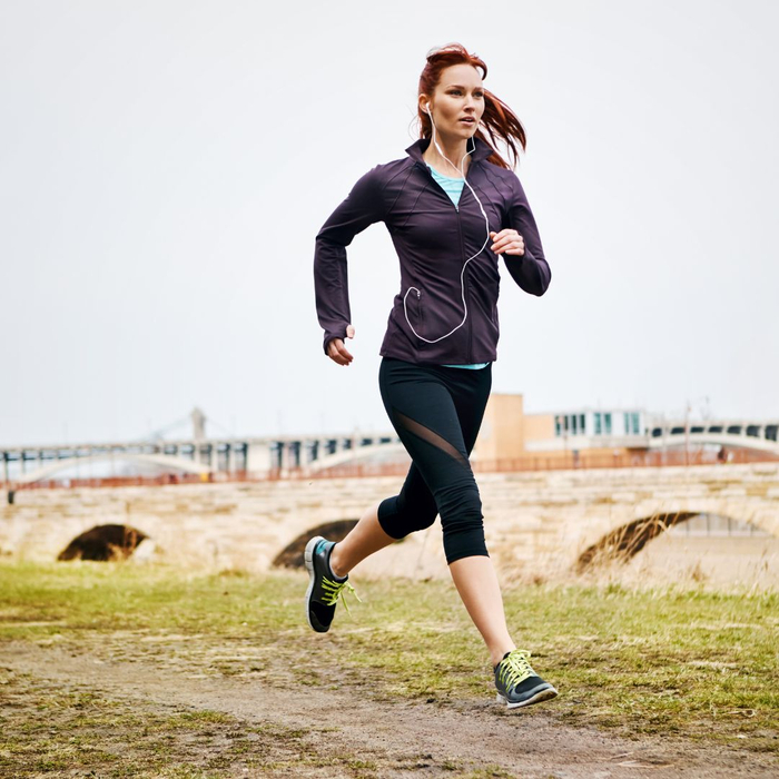 lady running