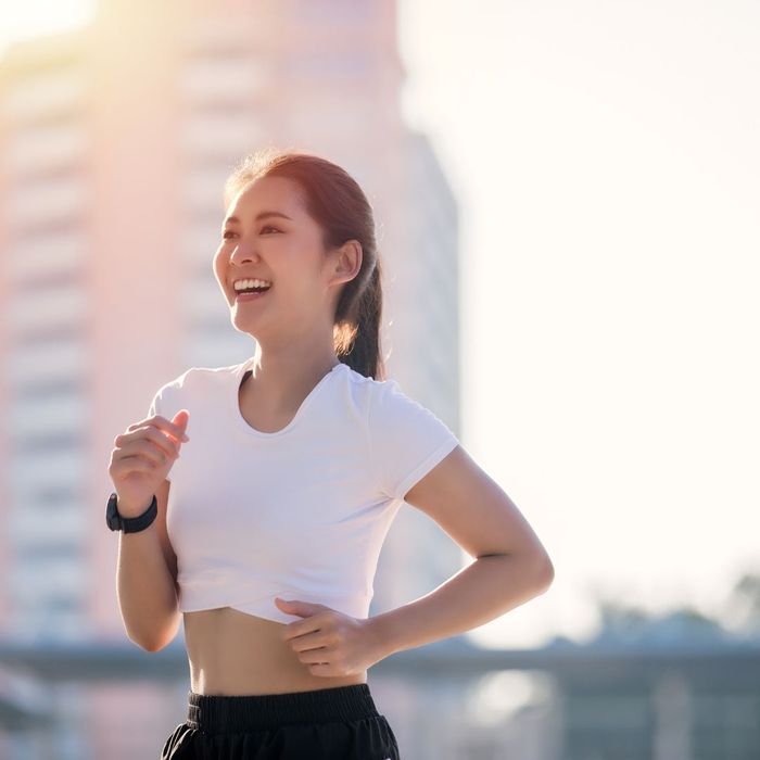 lady running