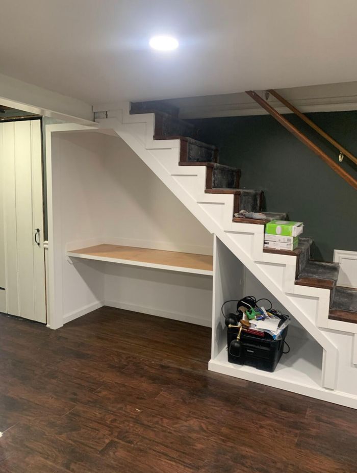 Image of a staircase being remodeled