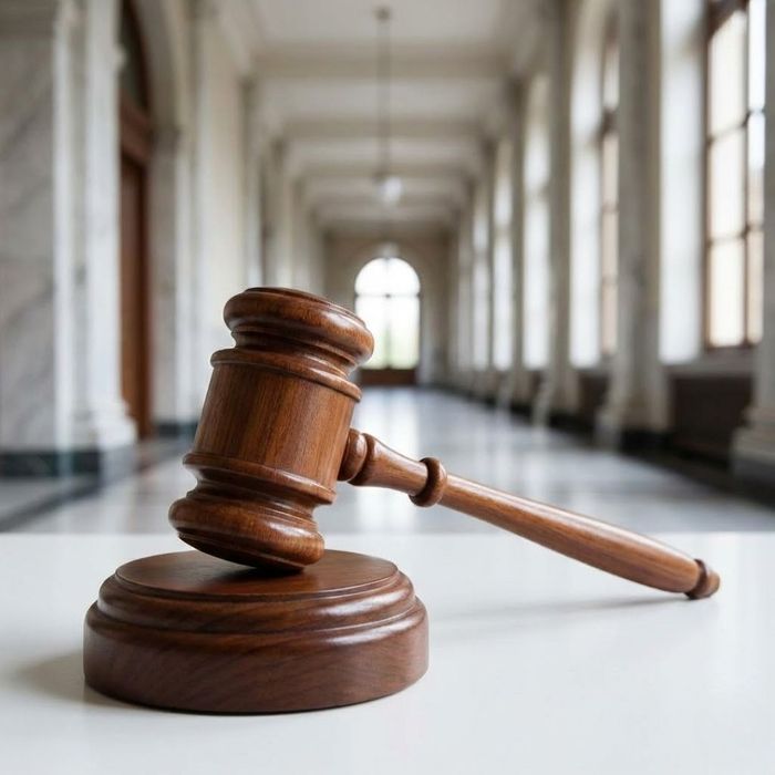 Wooden gavel in a courthouse setting representing probate administration support.