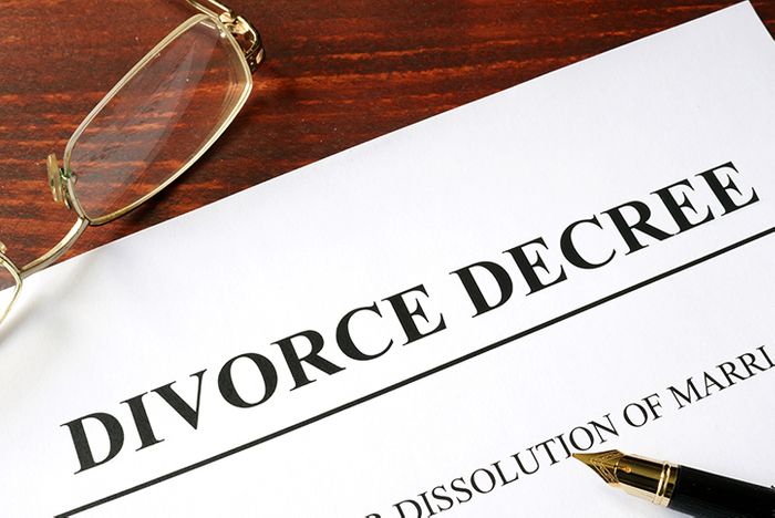 Image of a divorce decree