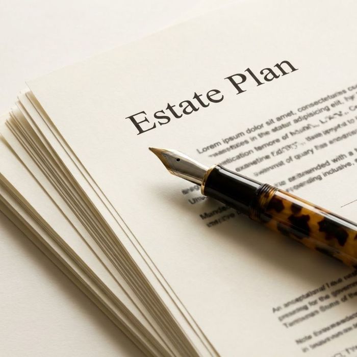 Fountain pen on estate planning documents symbolizing comprehensive legal services.
