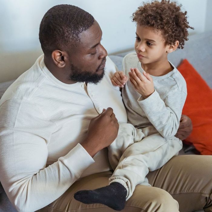 father and some talking