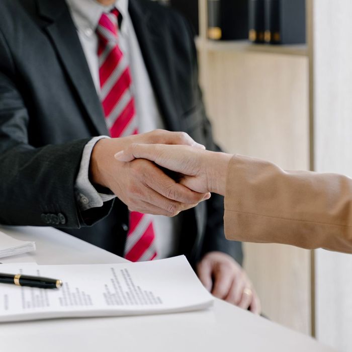 handshake with attorney