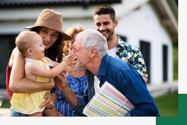 A grandpa and his niece