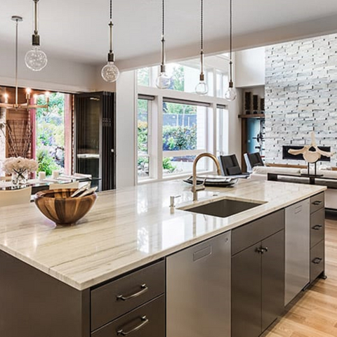 remodeled kitchen.