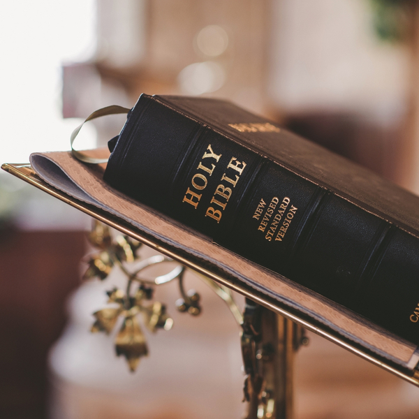 bible on stand