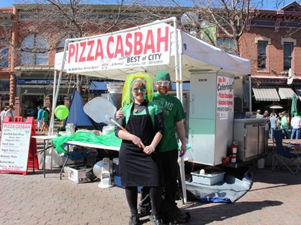 image of the pizza casbah mobile pizza cart