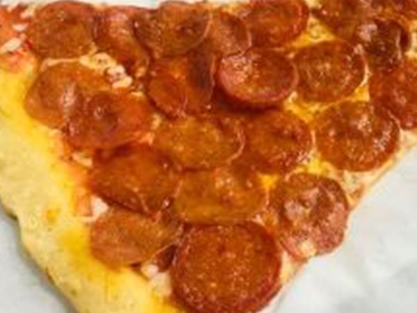 image of a slice of pepperoni pizza from Pizza Casbah