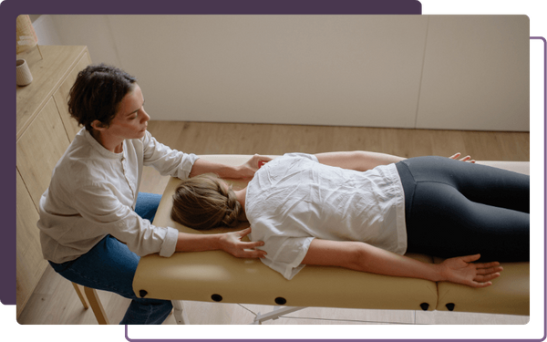 woman receiving chiropractic care