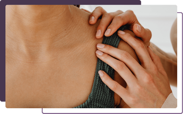 chiropractic adjustment on shoulder