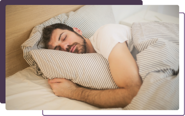man sleeping peacefully