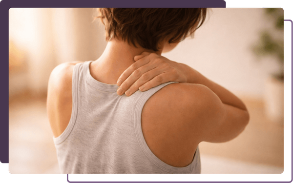 person with shoulder pain