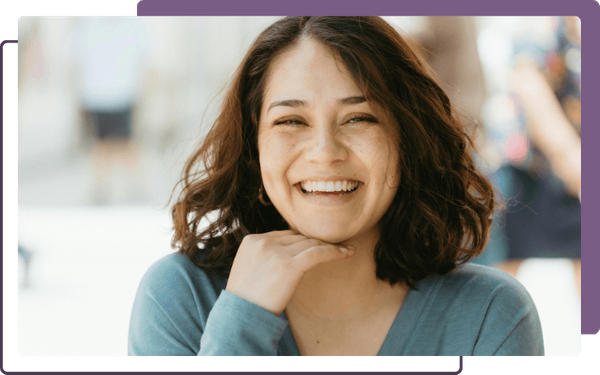 woman smiling