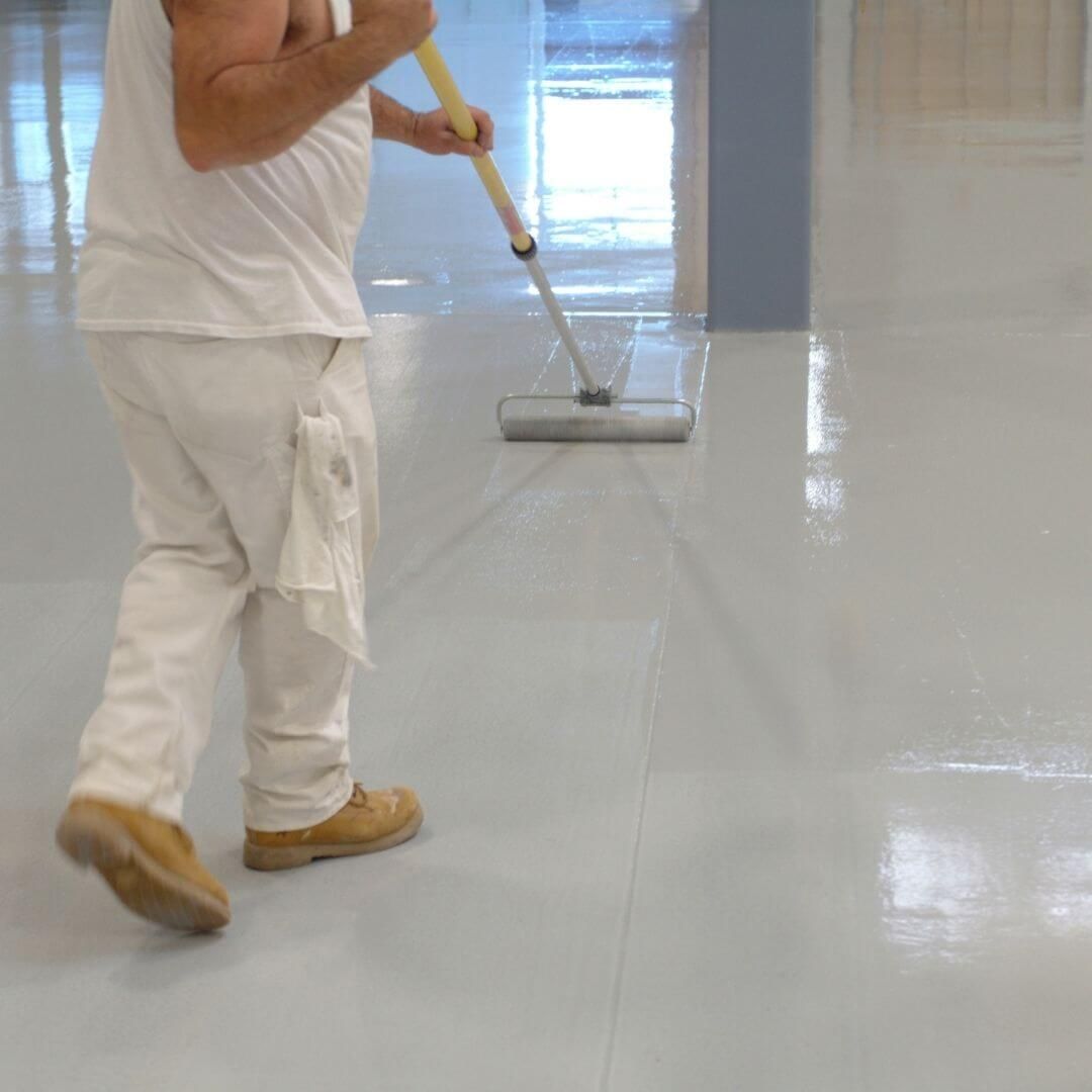 epoxy flooring application
