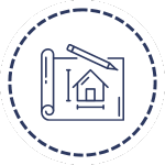 custom home build icon.