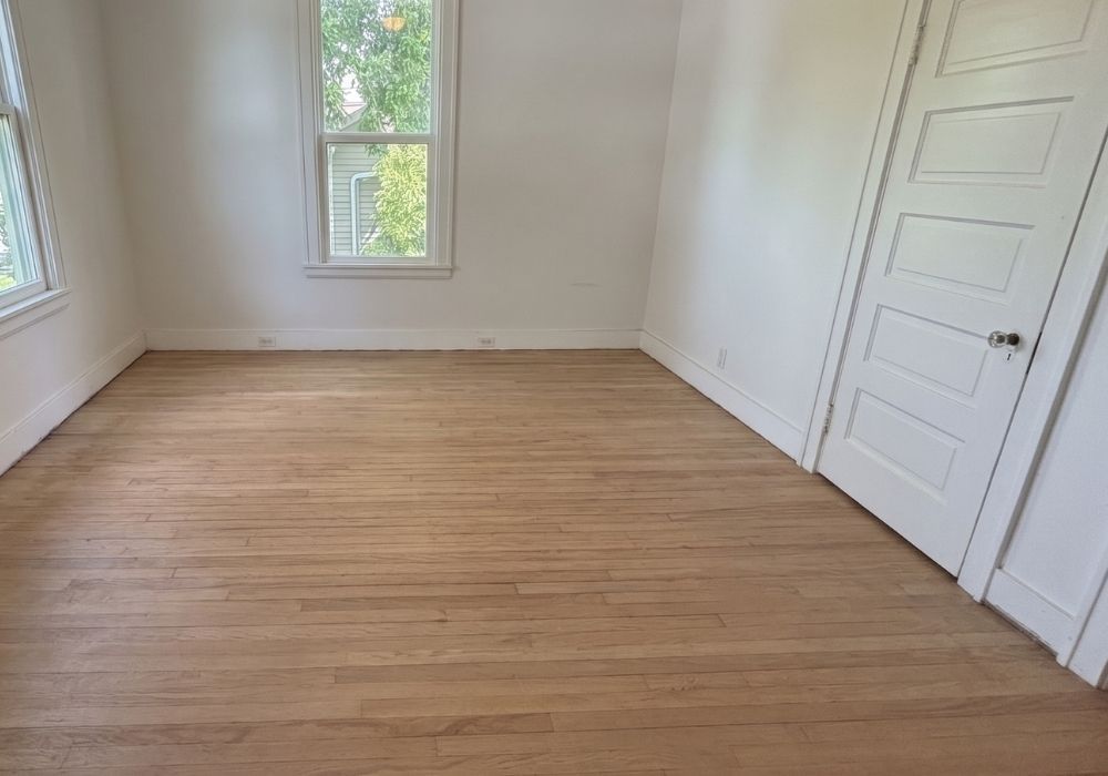 Refinished hardwood flooring