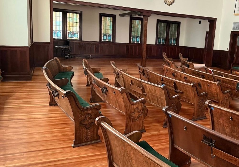 Church wood flooring refinished and reburbished