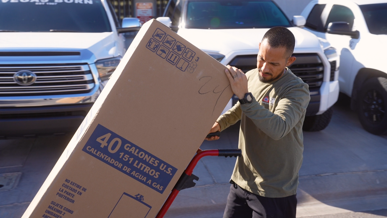 rolling a hot water heater