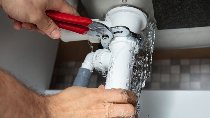 leaking kitchen sink