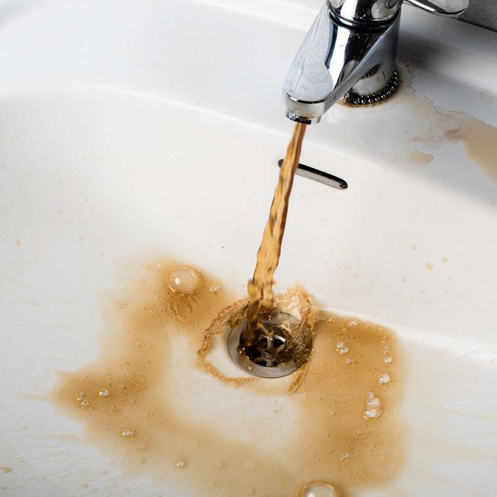 Brown Water Coming Out Of The Faucet