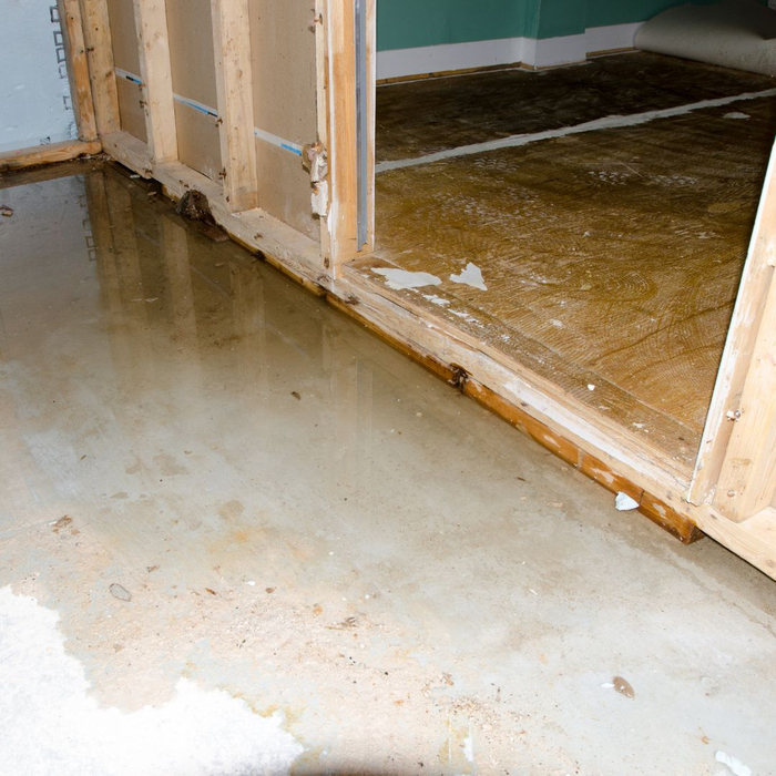 water damage in basement