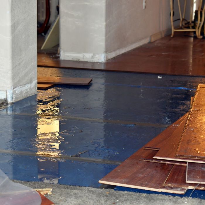 flooded floor in home
