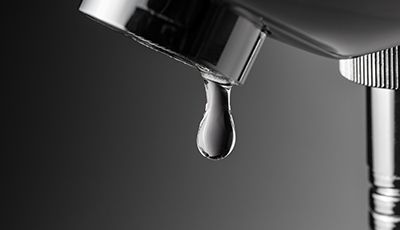 Image of a drip in a faucet