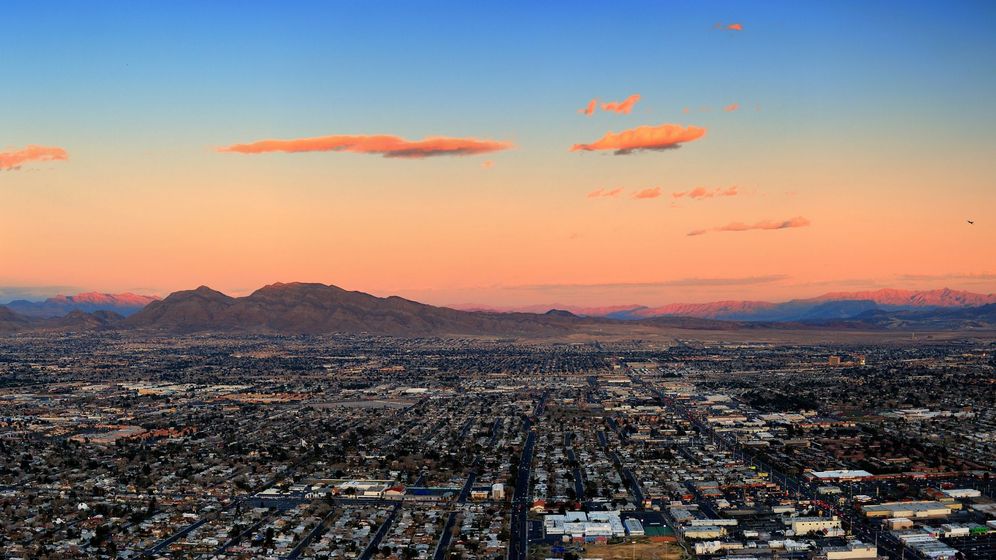 aerial image of Las Vegas, NV