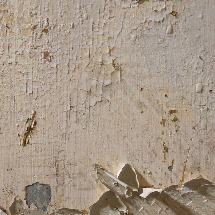 Peeling paint from water damage