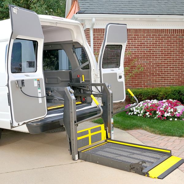 image of a wheelchair lift van