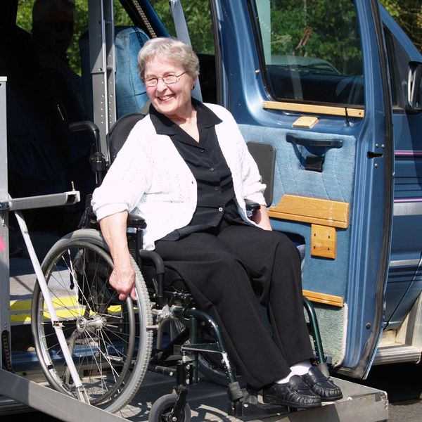 wheelchair lift into van