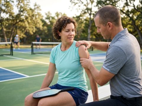 Pickleball Player Arm Examination