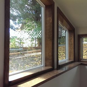 wooden window frames