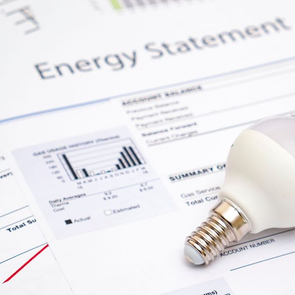 an energy bill statement