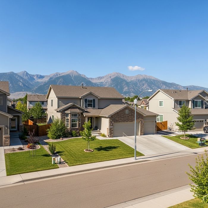 average Colorado home in a housing community