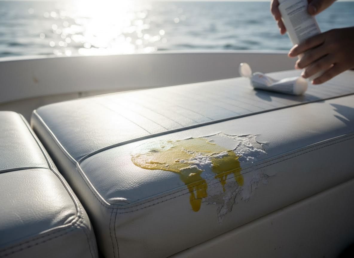 Cleaning Damaged Boat Upholstery