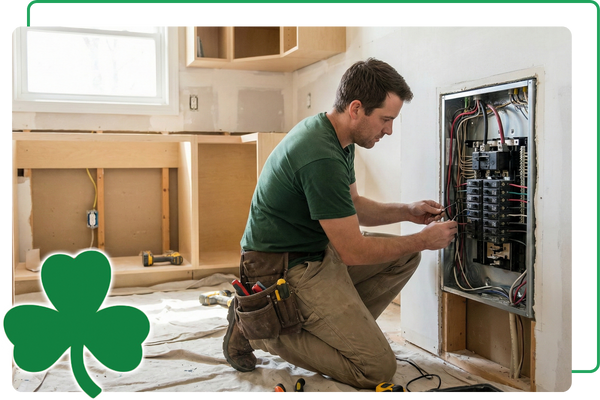 Electrician wiring panel