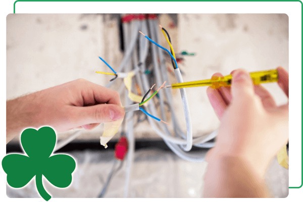 electrician working on wiring