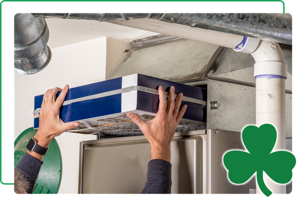 slotting in new furnace filter