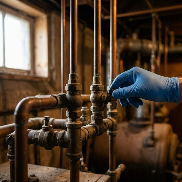 Old home pipes.