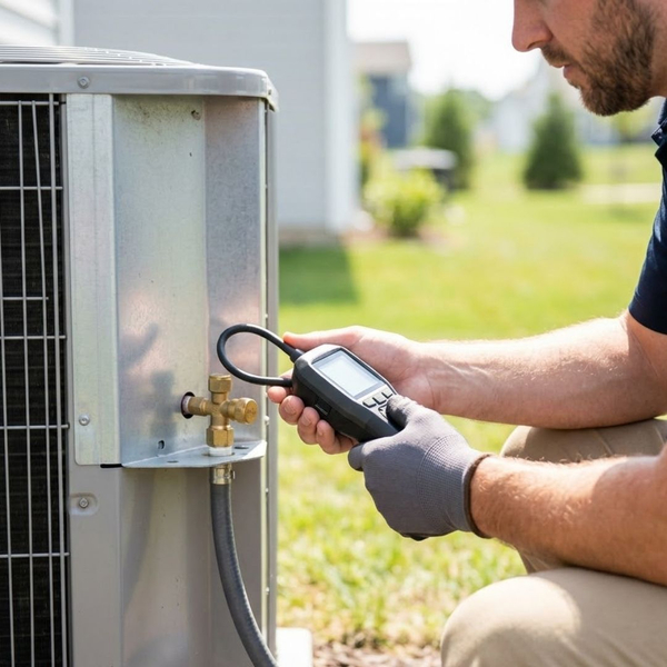 Refrigerant leak check.
