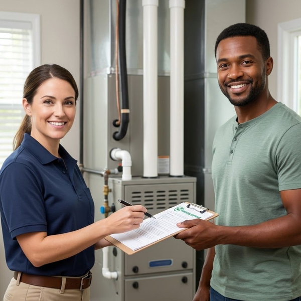 HVAC repair consultation.