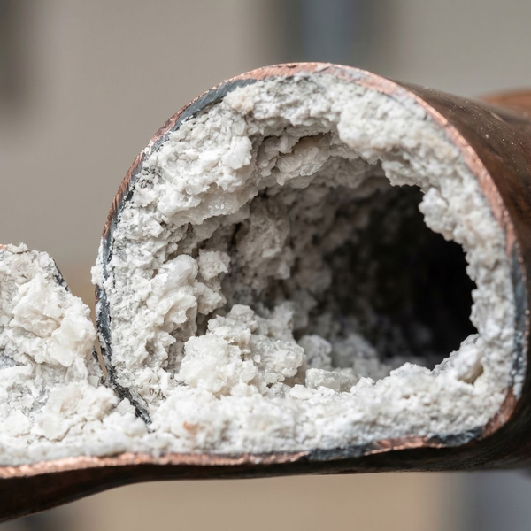 Limestone buildup.